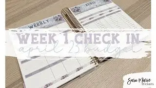 How We Spent Our Tax Refund | Week 1 Check In | April 2023 Budget | Sara Marie Stickers |