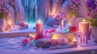 Relaxing Music for Deep Sleep - Calming Piano & Healing Crystal Sounds ~ Spa Ambience