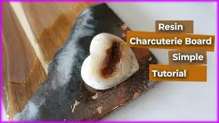 Luxe Charcuterie Board Resin Pour Tutorial ✨ | Easy Epoxy Resin DIY by Shea Edwards