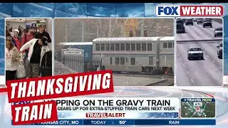 HOPPING ON THE GRAVY TRAIN: Holiday travelers turn to the train for Thanksgiving transit needs