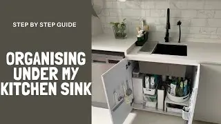 Organizing my cleaning supplies under my kitchen sink | HDB in Singapore | step by step guide
