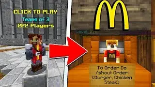 SELLING FOOD AS MCDONALDS IN HYPIXEL UHC! PART 2 (RARE OG ACCOUNT)