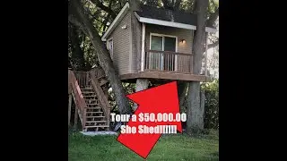 Tour a $50,000.00 floating She shed!