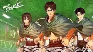 Eren, Mikasa, Levi *LEAK GAMEPLAY* 🌀 Blood Strike x Attack on Titan!