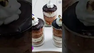 Chocolate Mousse Cake 🎂 Jar Cake #shorts
