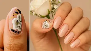 One Stroke Nail Art Tutorial: Easy Floral Nail Design
