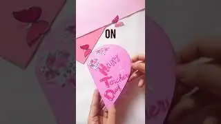 How to make beautiful teachers day card  #shorts #diy #craft #teacher #teachersday