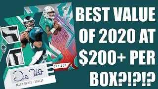 2020 Panini Phoenix Football Hobby Box Review - QB Hits at the end! Best Value of the Year?