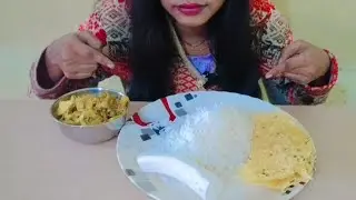 RICE AND AALU PATTA GOBHI KI SAJBI SALAD PAPAD #viral #mukbang #asianfood #asmr #foodie #streetfood 