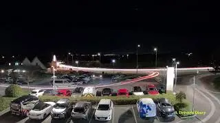 Stunning Car Light Trails in Barnsley South Yorkshire