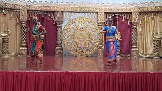 BHARATANATYAM CURRICULUM DANCE-Ganesha Kavithuvam(Kauthuvam)- Performed by Shomilli and Venisha