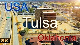 #Tulsa 🇺🇸 🦬🆗🚎🤠, #Oklahoma #USA, #Spring #2025 #Landscape #8K #Drone #cinematography #ai