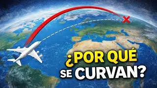 ¿Por qué los aviones no vuelan en línea recta?