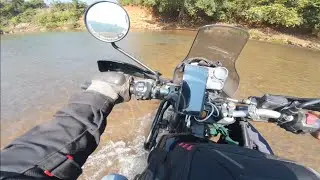 POV River Crossing on himalayan 411| Solo Adventure Ride