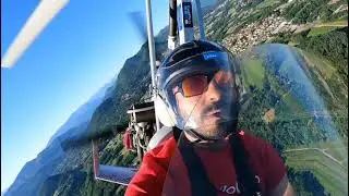 Virata accentuata in autogiro.