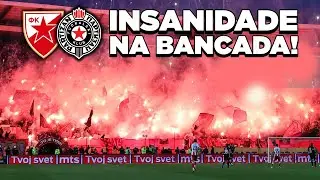 ELES SÃO LOUCOS! | Festa das torcidas no Derby Eterno - Estrela Vermelha x Partizan 16.04.22