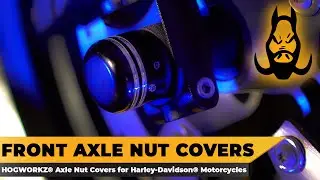 HOGWORKZ&reg; Front Axle Nut Covers for Harley-Davidson&reg; Motorcycles