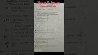 Siganl & System 2025 #dbatu #study #signals_systems#syllabus2025 #exampreparation