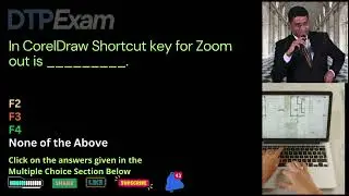 In CorelDraw Shortcut key for Zoom out is || DTP Exam || schoolhelp.info/exam