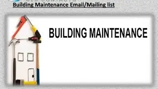 Building Maintenance Email Mailing list