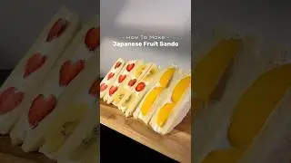 Fruit Sando (Japanese Fruit Sandwich)🍓🥝 Viral on Tiktok #shorts