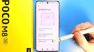 POCO M8 5G: How to Enable/Disable Lock Screen Notifications
