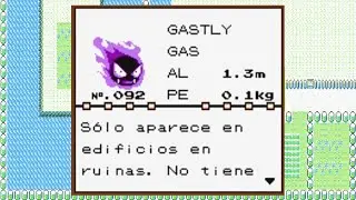 Pok&eacute;mon amarillo glitch (ruta 8) ruta 18 Gastly por cuarta vez