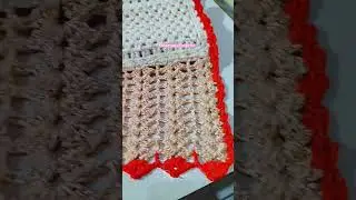 CAMINHO DE MESA COM BARRADO! #shortsfeed #shortsyoutube #caminhodemesaemcroche #croches #diycroch&ecirc;