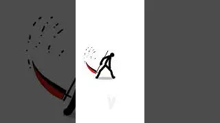 Stickman swinging a scythe - Infinite loop! #animation #stickman #flipaclip