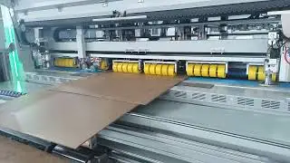 Aopack BM3000HD test maszyny przed wysyłką do klienta - karton klapowy z nakładaniem kleju