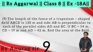 The length of the fence of a trapezium &ndash; shaped field ABCD is 130 m and side AB is perpendicular to
