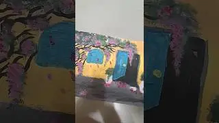 Draw little house with a tree🎨🪵