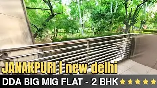 DDA 2 BHK Big MIG Flat for Sale in Janakpuri | 3 Side Corner & Park Facing