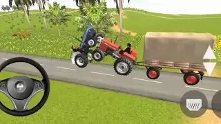 The Big Trolley Tractor 🚜 | Trolley Loading Stone || Farming Gameplay 🤩