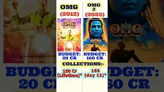 OMG vs OMG 2 movie box office collection comparison their budgets #akshaykumar #omg2