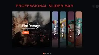 Ultimate Animated Slider Bar Design | Trending Website UI Tutorial