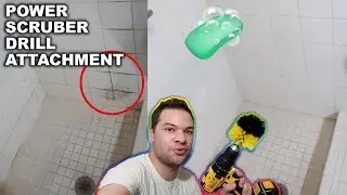 Drill Brush Shower Cleaning! (Satisfying Before and After)