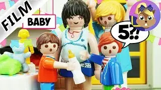 Playmobil film: Mattefröken väntar femlingar?! | Gender reveal kalas