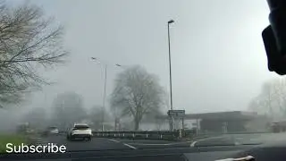 Full Video of Relaxing Drive in UK British Fog | Reading to Twyford via Caversham and Sonning