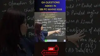 GA QUESTIONS ASKED IN SBI PO MAINS 2025 | #sbipomains2025 #shorts