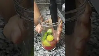 Homemade Mojito. #mintymoments #sipandchill #refreshingrum #limeandmint #shortvideo