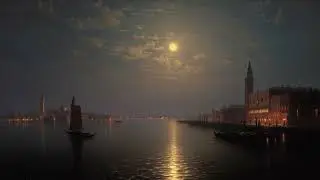 18th Century Rainy Seaport at Night | Relaxing Ocean Waves & Historical Ambience