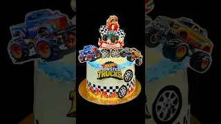 Hot Wheels Monster Trucks Cake 🔥 | 6th Birthday Theme Cake | Madhu&rsquo;s Bake & Life