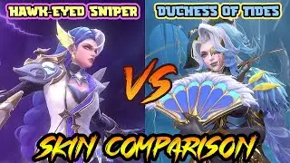 Lesley - Duchess of Tides covenant skin V.S. Hawk-eyed Sniper STAR skin - MLBB - Skin Comparison