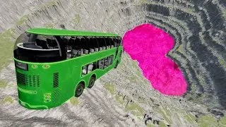 Cars Vs Leap Of Death Jumps & Falls Crashes BeamNG.Drive #25