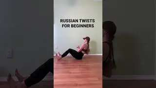 Russian Twist for Beginners #beginnerworkout #obliqueworkout #coreworkouts #russiantwist