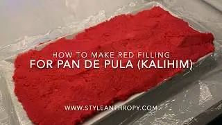 Pan De Pula or Kalihim Red Filling