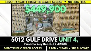 5012 Gulf Dr #4 | PCB Beach Condo | Second-Floor 2 Bed 2 Bath | Balcony | Steps to Beach | $449,900