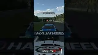 Mega last lap pass by SuperGT! And great defending! #simracing #gt7clips #dailyraces #gt7 #spa