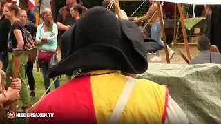Mittelalterlicher Bovelmarkt an der Freudenburg in Bassum